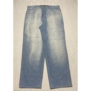 Royal Blue Titanium Athletic Fit Classic Original Men's Jeans 40x34 Wide Leg